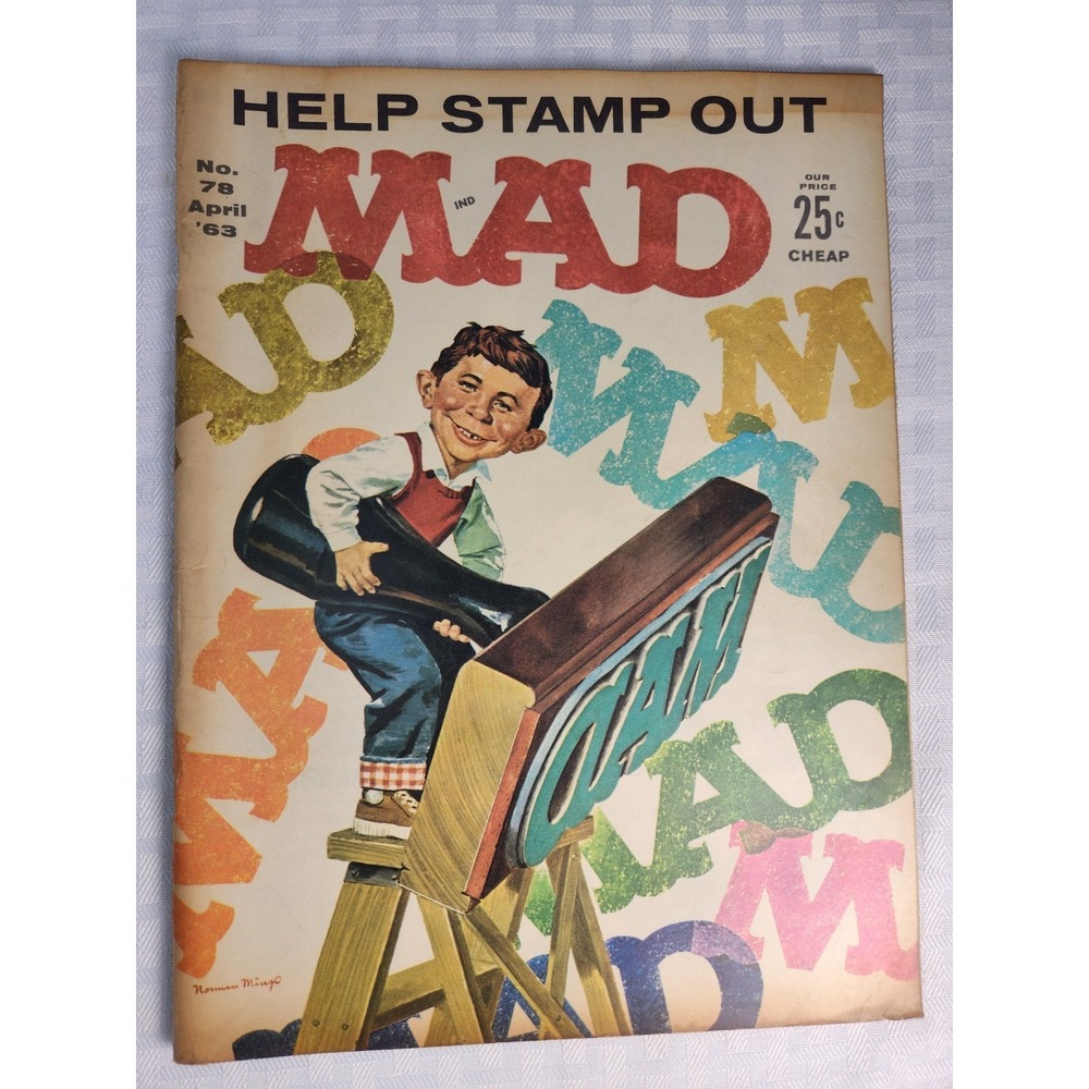 1963 MAD Magazine #78 Alfred E Neuman Fine/Very Fine